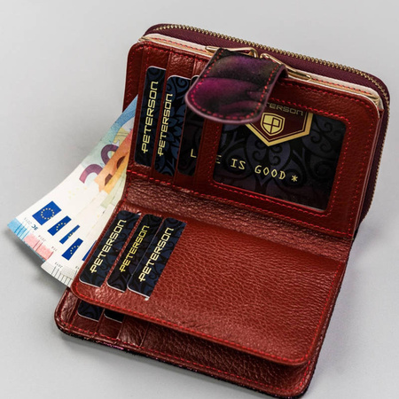 Portfel damski skóra naturalna skórzany Peterson