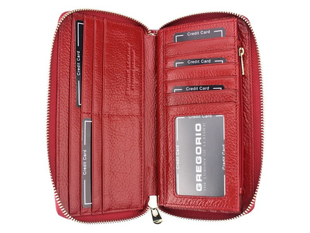 Portfel damski skórzany skóra naturalna Gregorio 