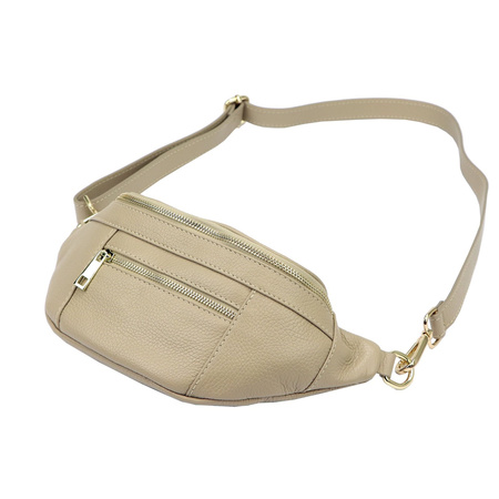 Torebka torebki skórzana saszetka nerka skóra naturalna Luka damska