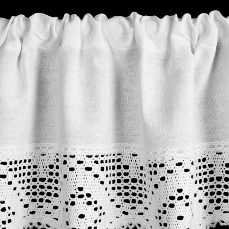 FIRANA GOTOWA ISAAC NA TAŚMIE 150 X 30 CM BIAŁY