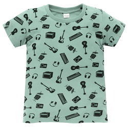 Tshirt LETS ROCK zielony,rock 98