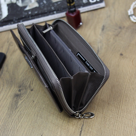 Portfel damski skórzany skóra naturalna Gregorio 