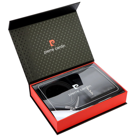 Zestaw na prezent dla mężczyzny portfel i pasek męski skórzany Pierre Cardin