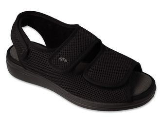 Dr Orto - Obuwie sandały profilaktyczno zdrowotne męskie czarne