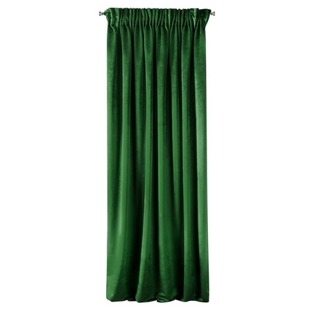ZASŁONA GOTOWA D91 TAYLOR NA TAŚMIE 140X270 CM ZIELONY