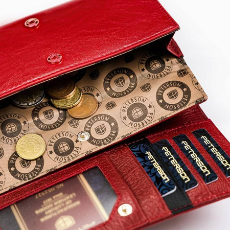 Portfel damski skórzany skóra naturalna  Peterson