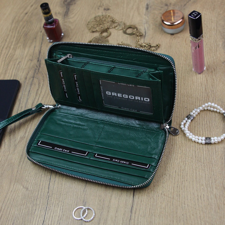 Portfel damski skórzany skóra naturalna Gregorio 