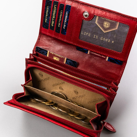 Portfel damski skóra naturalna skórzany Peterson