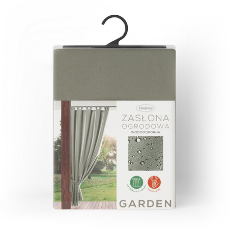 ZASŁONA GOTOWA GARDEN NA SZELKACH 155 X 220 CM BEŻOWY