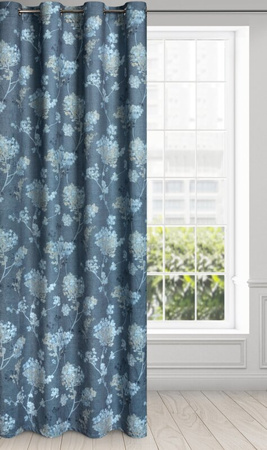 ZASŁONA GOTOWA D91 ANDY 140 X 250 CM CIEMNONIEBIESKI