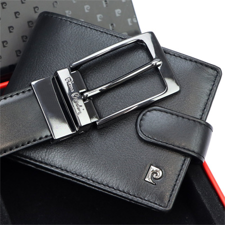 Zestaw na prezent dla mężczyzny portfel i pasek męski skórzany Pierre Cardin