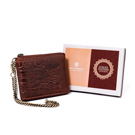 Portfel męski skórzany skóra naturalna  Peterson