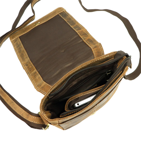 Torba saszetka na ramię męska skórzana skóra naturalna Nordee 