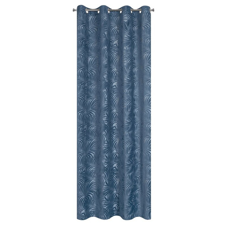 ZASŁONA GOTOWA LIVIA 140 X 250 CM CIEMNONIEBIESKI