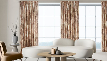 ZASŁONA GOTOWA ELLA NA TAŚMIE 140 X 270 CM CEGLASTY