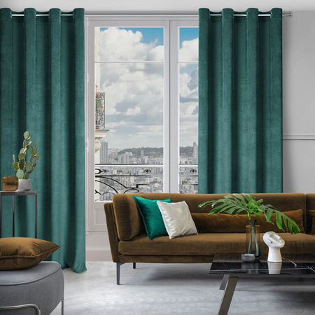 ZASŁONA GOTOWA ELIZA 140 X 250 CM CIEMNOMIĘTOWY