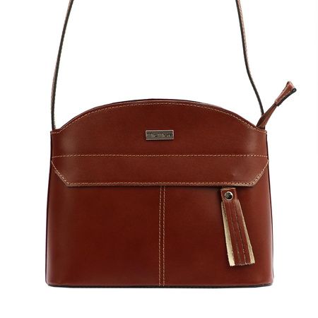 MiaMore torebka listonoszka skóra naturalna czerwony