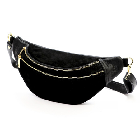 Torebka torebki skórzana saszetka nerka skóra naturalna Luka damska