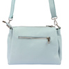 MiaMore torebka listonoszka skóra naturalna niebieski