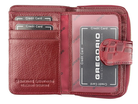 Portfel damski skórzany skóra naturalna Gregorio 