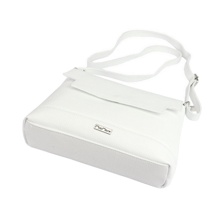 MiaMore torebka listonoszka skóra naturalna biały