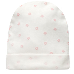 CZAPKA NIEM LOVELY DAY KWIATY écru,kwiaty 62