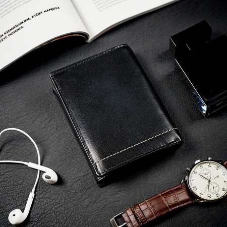 Portfel męski skórzany skóra naturalna Rovicky 