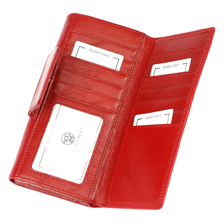 Portfel damski skórzany skóra naturalna Gregorio