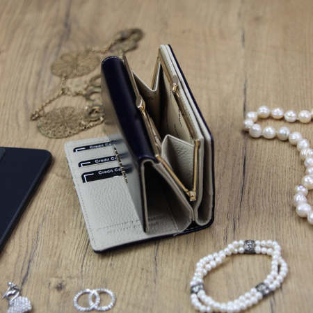 Portfel damski skórzany skóra naturalna Gregorio