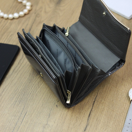 Portfel damski skórzany skóra naturalna Gregorio 