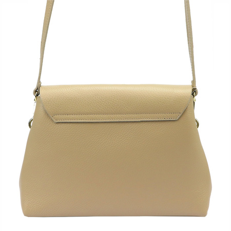 MiaMore torebka listonoszka skóra naturalna beżowy