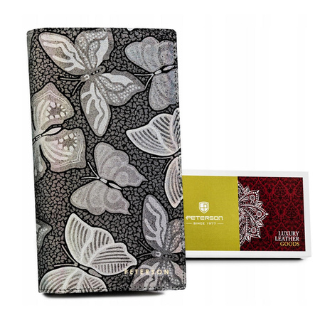 Portfel damski skóra naturalna skórzany Peterson 