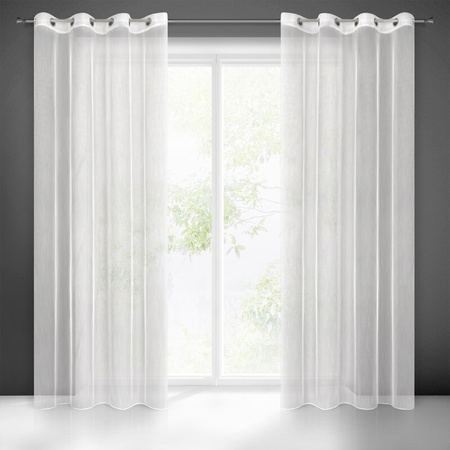 FIRANA GOTOWA NICEA 140 X 250 CM BIAŁY