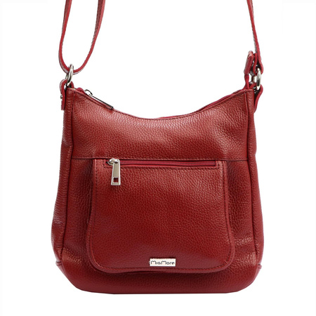 MiaMore torebka listonoszka skóra naturalna beżowy