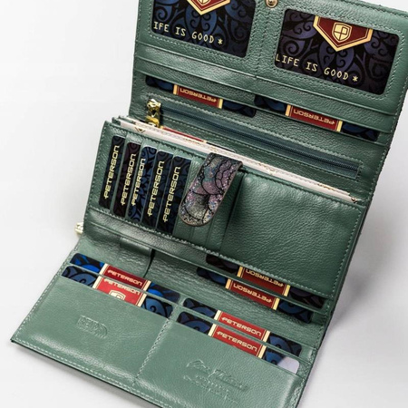 Portfel damski skórzany skóra naturalna  Peterson 