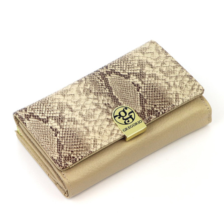 Portfel damski skóra naturalna skórzany Gregorio 