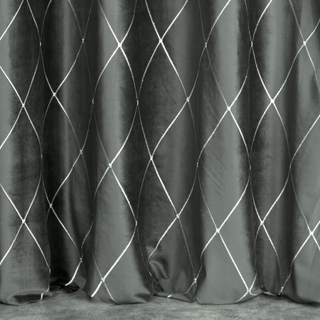 ZASŁONA DEKORACYJNA PIERRE CARDIN MARGO 140 X 250 CM JASNOSZARY