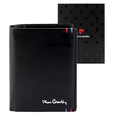 Portfel męski skórzany skóra naturalna Pierre Cardin