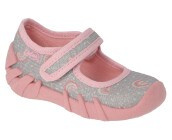 Befado - Obuwie dziecięce kapcie pantofle dla dziewczynki