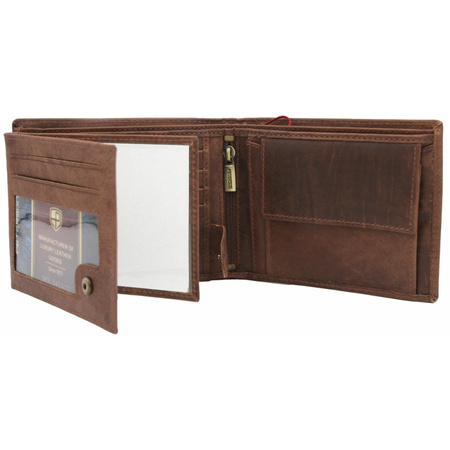 Portfel męski skórzany skóra naturalna  Peterson