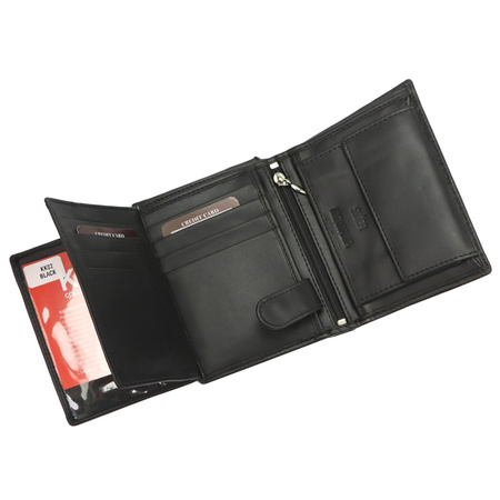 Portfel męski skórzany skóra naturalna Money Kepper 