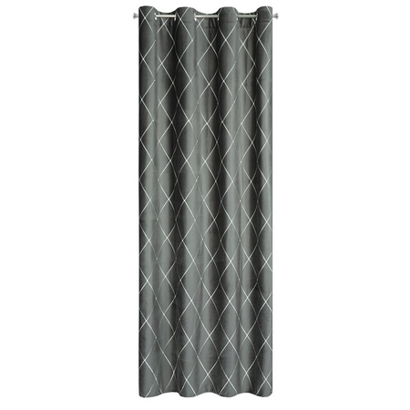 ZASŁONA DEKORACYJNA PIERRE CARDIN MARGO 140 X 250 CM JASNOSZARY
