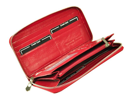 Portfel damski skórzany skóra naturalna Gregorio 