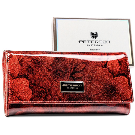 Portfel damski skóra naturalna skórzany Peterson