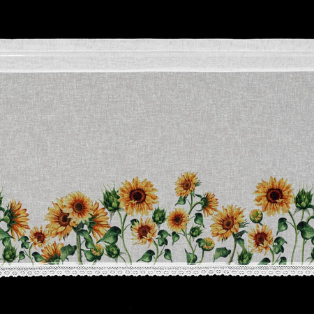 FIRANA GOTOWA HELIA NA TAŚMIE 150 X 60 CM BIAŁY