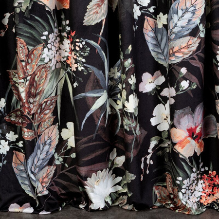 ZASŁONA GOTOWA ALANI NA TAŚMIE 140 X 270 CM CZARNY