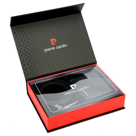 Zestaw na prezent dla mężczyzny portfel i pasek męski skórzany Pierre Cardin