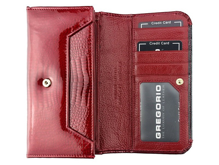Portfel damski skórzany skóra naturalna Gregorio 