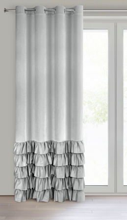 ZASŁONA GOTOWA DANI 140 X 250 CM SREBRNY