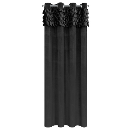 ZASŁONA GOTOWA ERIN 140 X 250 CM CZARNY